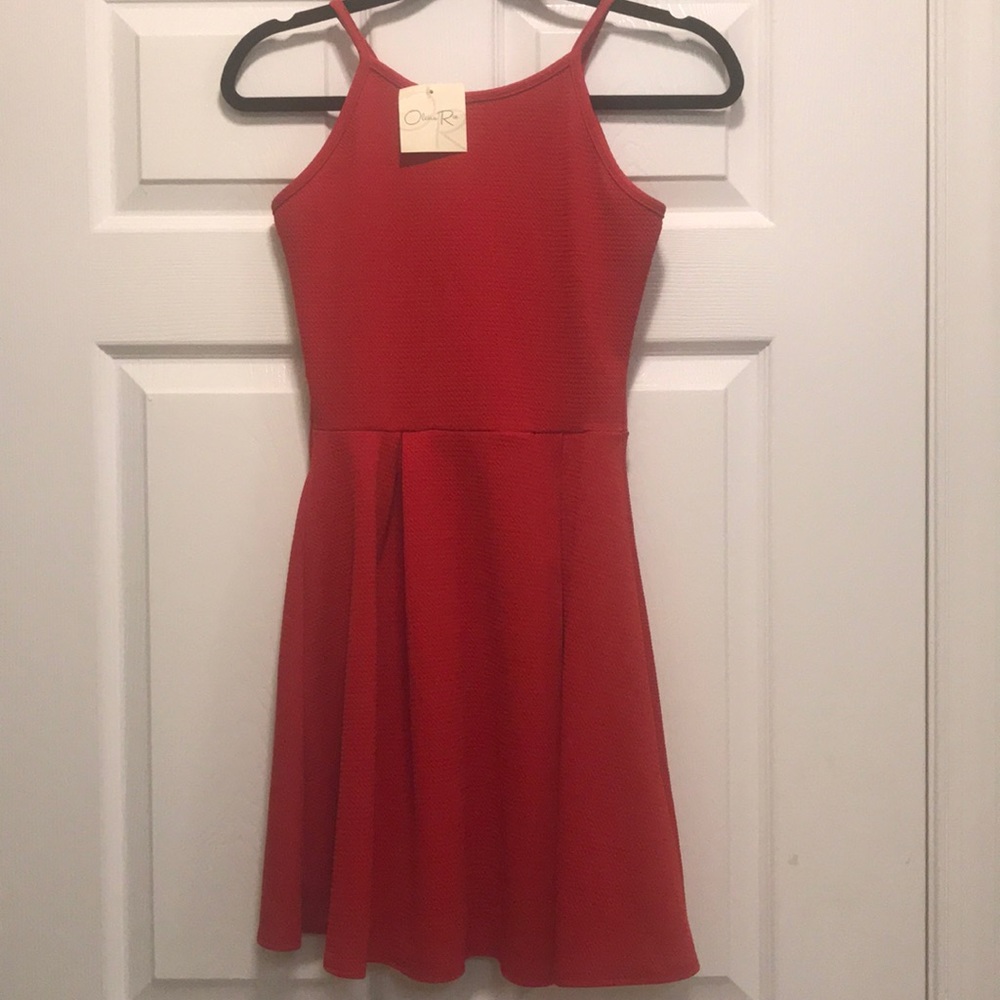 NWT high neck red dress